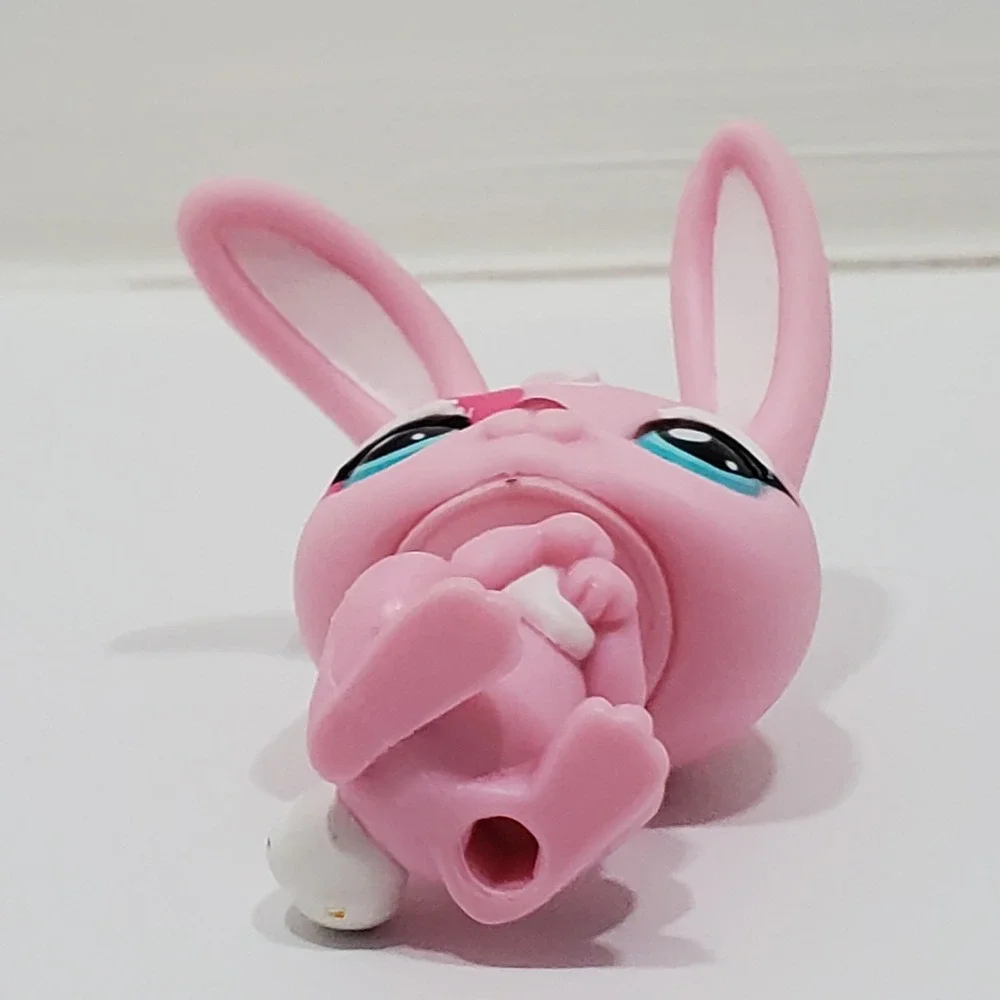 Littlest Pet Shop LPS Authentic NINTENDO DS #1966 Pink Rabbit Long Ears W/ Heart
